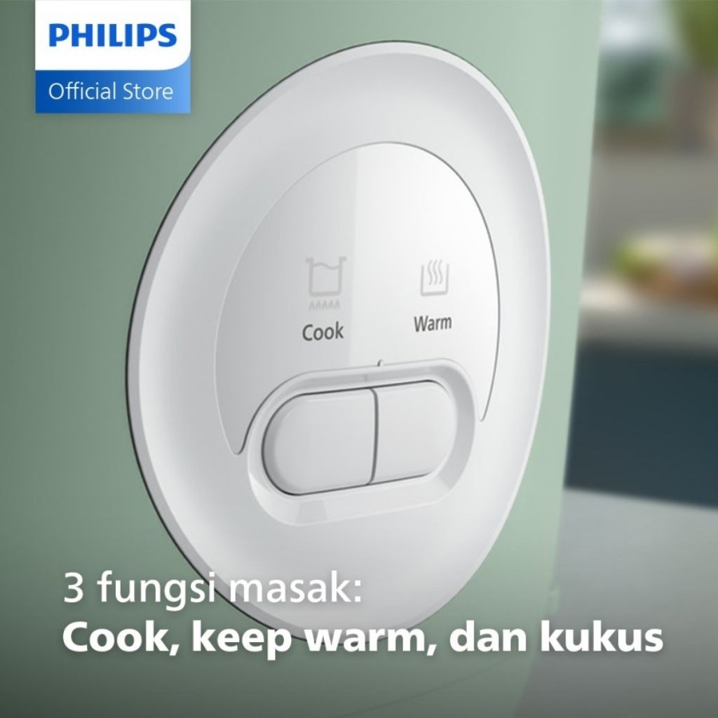 Jual PHILIPS RICE COOKER HD3210 FRESH DEFENSE TECHNOLOGY KAPASITAS 1,8L ...