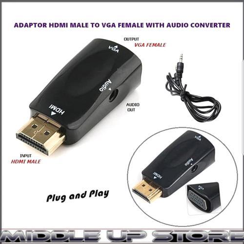 Jual Adapter / Converter HDMI to VGA with Port Audio - Full HD 1080p ...