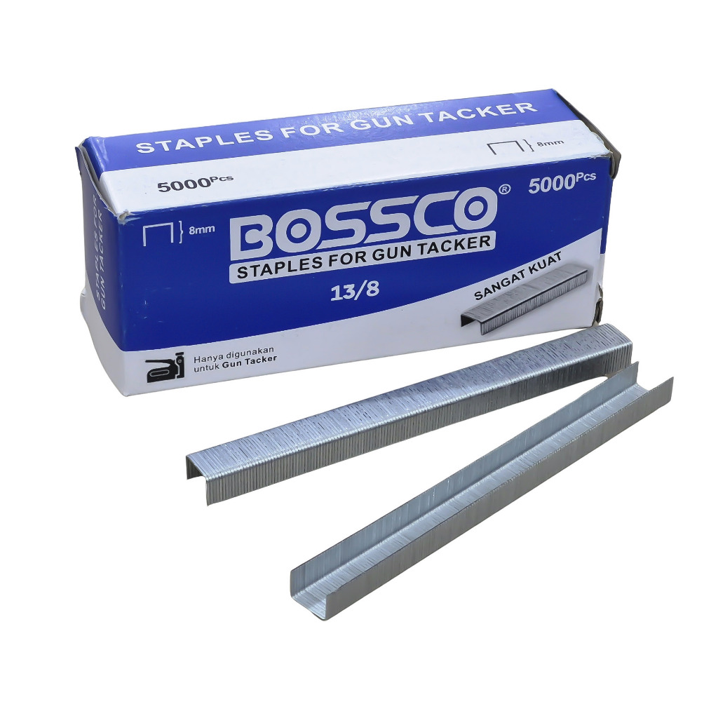 Jual 1 BOX Isi Staples Bossco 13/8 8mm | Shopee Indonesia