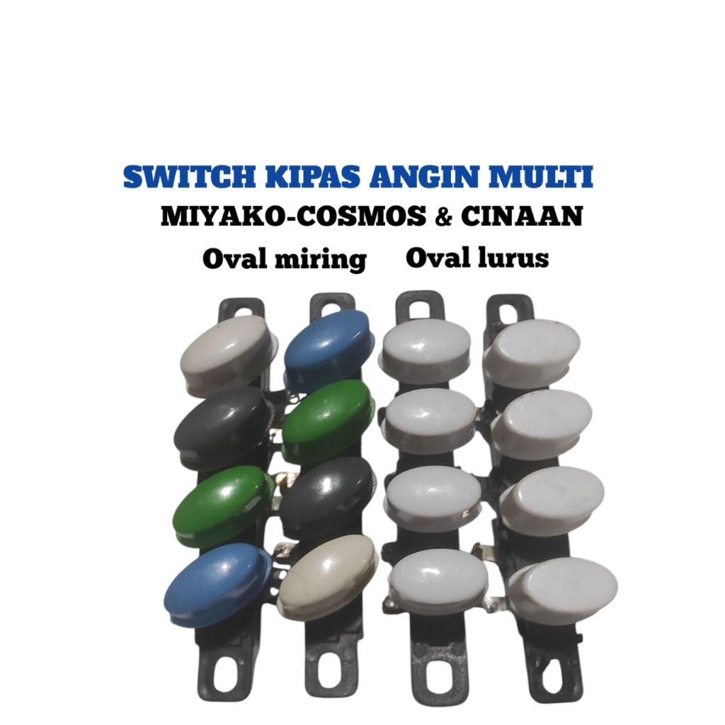 Jual Switch kipas angin 4 tombol // Switch kipas angin tombol oval ...
