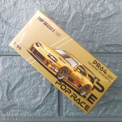 Modellino Pop Race 1/64 Toyota Supra Top Secret GT300 – Cromo Oro PR640277 - Foto 3