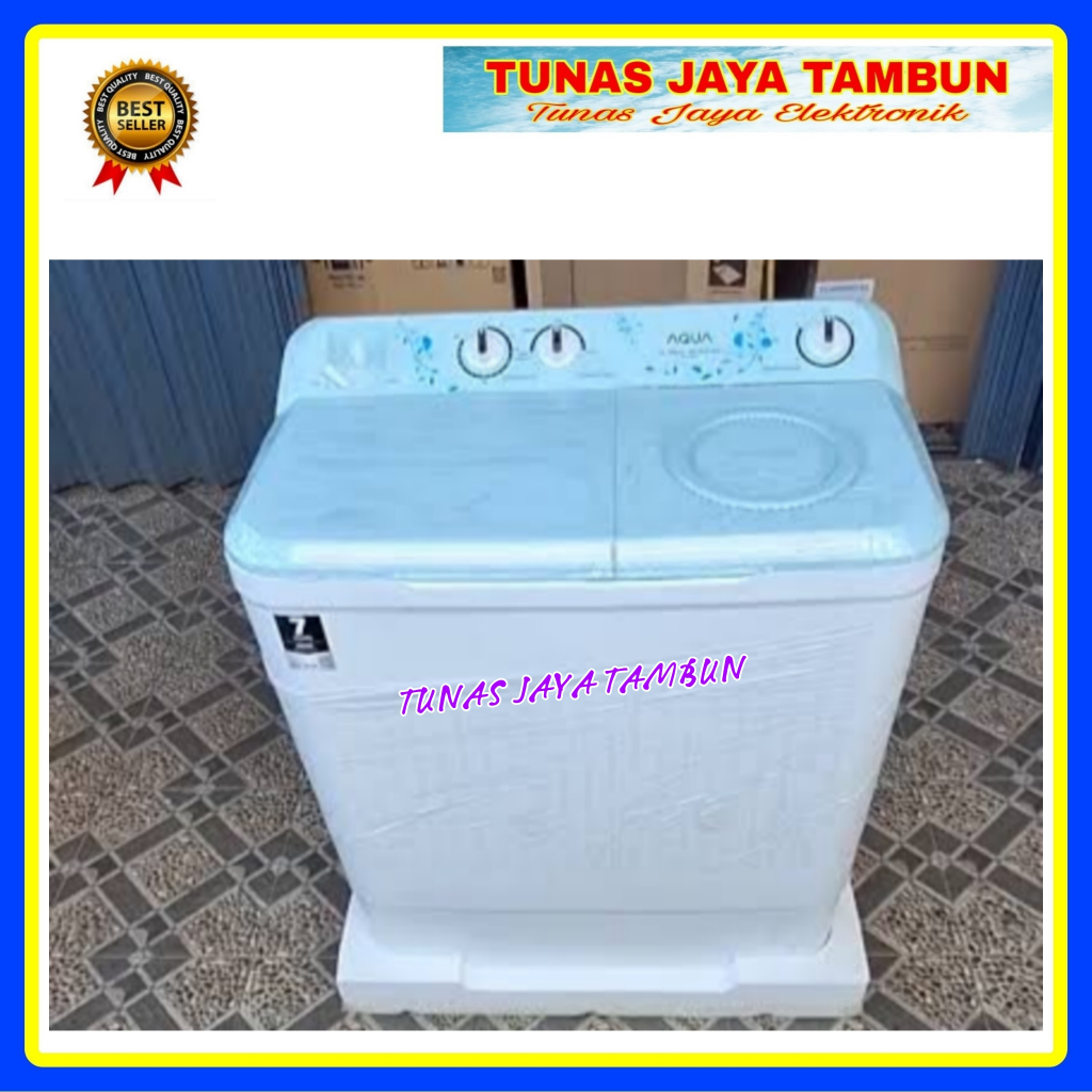Jual MESIN CUCI AQUA QW 7031 HT / MESIN CUCI AQUA 2 TABUNG 7 KG / AQUA ...
