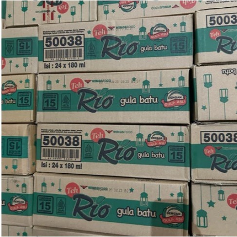 Jual TEH RIO GULA BATU 180ML 1 DUS (24CUP) | Shopee Indonesia