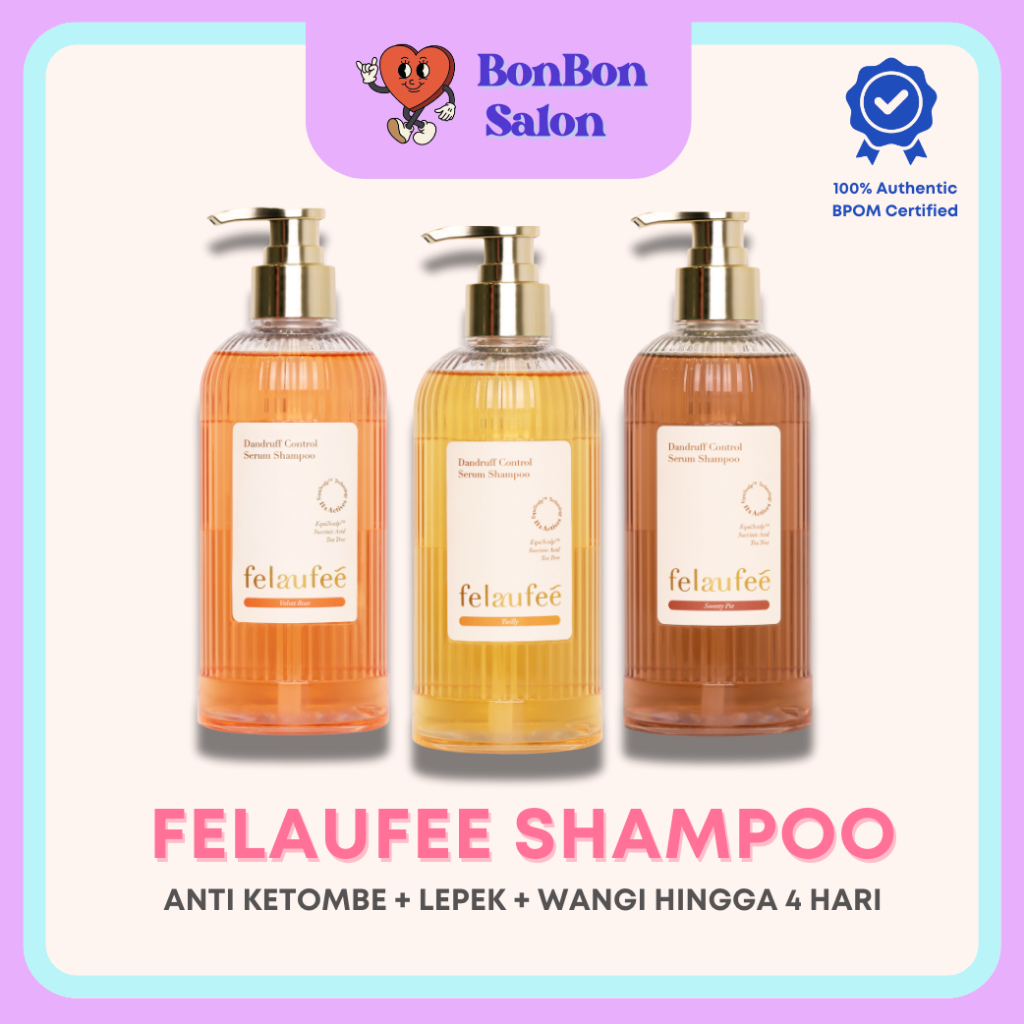 Jual Felaufee Shampoo Twilly, Velvet Rose, Sweetie Pie | Anti Ketombe ...
