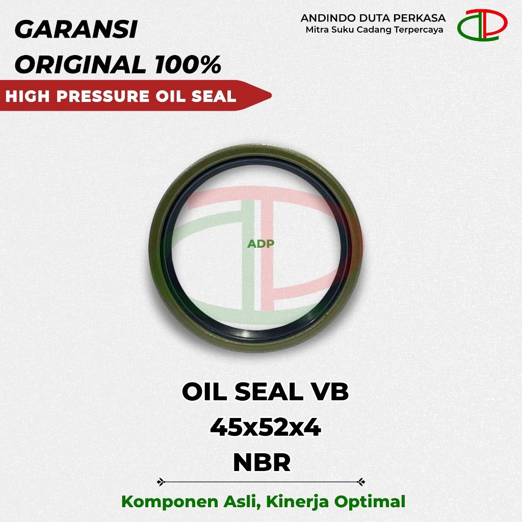 Jual OIL SEAL VB 45x52x4 NBR / Oli Sil VB NBR / Oil Seal Original ...