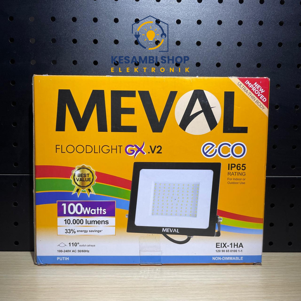 Jual MEVAL LAMPU SOROT OUTDOOR LED FLOOD LIGHT MEVAL ULTRA THIN GX ...