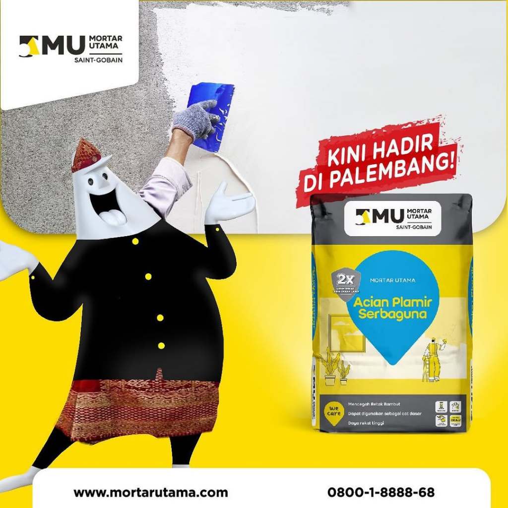 Jual Mortar Utama MU-275 Acian Plamir Serbaguna 25 Kg | Shopee Indonesia