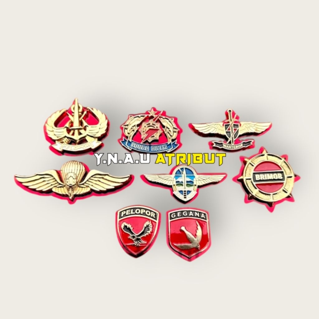Jual ATRIBUT BRIMOB POLRI/PIN RODA BRIMOB/PIN SQUBA DIVER BRIMOB/PIN ...