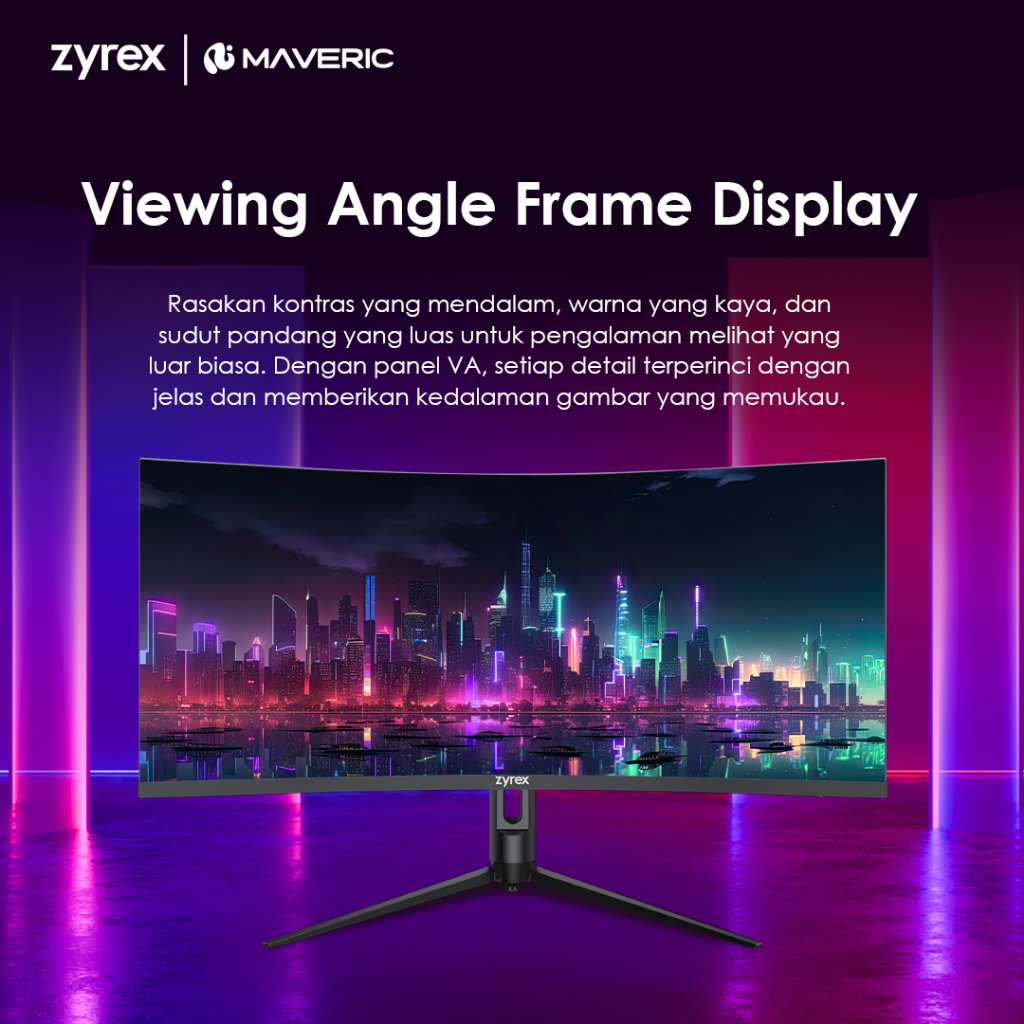 Jual Zyrex Maveric Monitor 34Q Curve 34