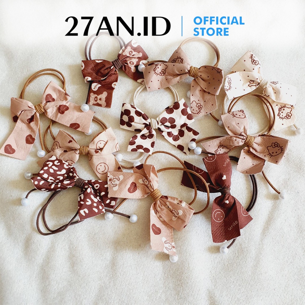 Jual (27AN.ID) Ikat Rambut H940 1 Pcs Choco Cream Aksesoris Rambut ...