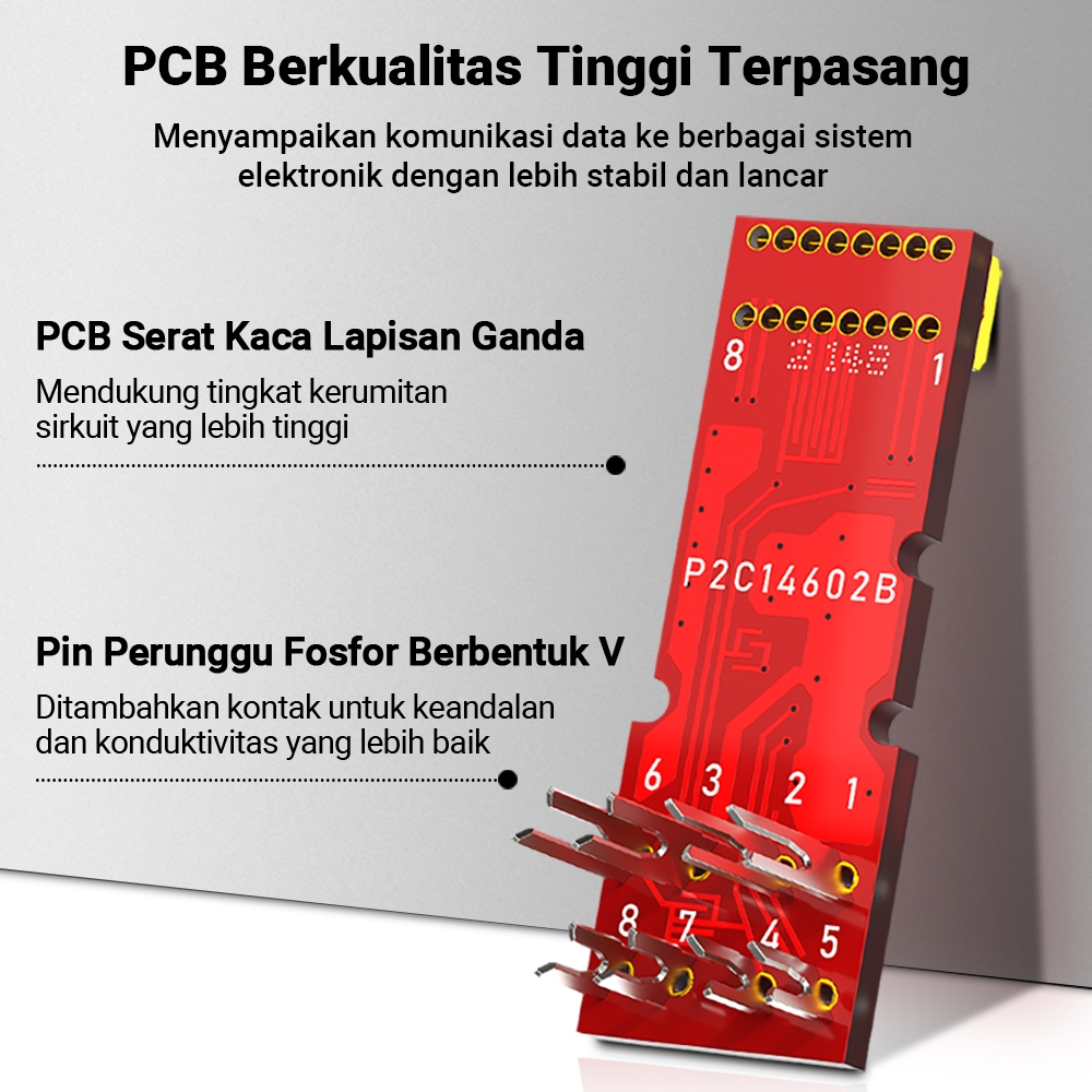 Jual AMPCOM Konektor RJ45 Tanpa Alat, Tanpa Alat Crimp, UTP 1000Mbps ...
