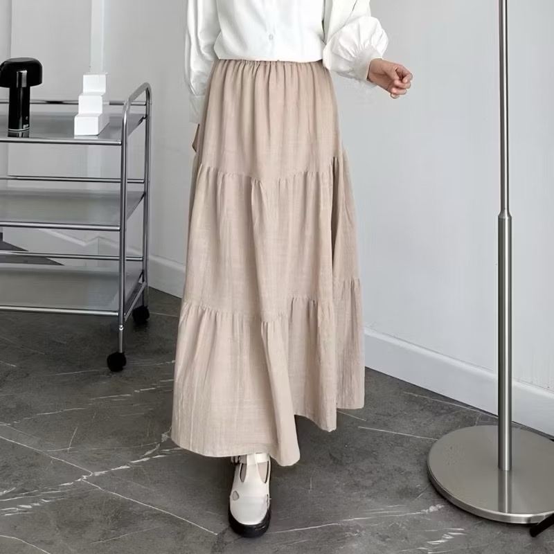 Jual Ima Skirt Rok Wanita Korean Style | Rok Flowy Casual Wanita ...