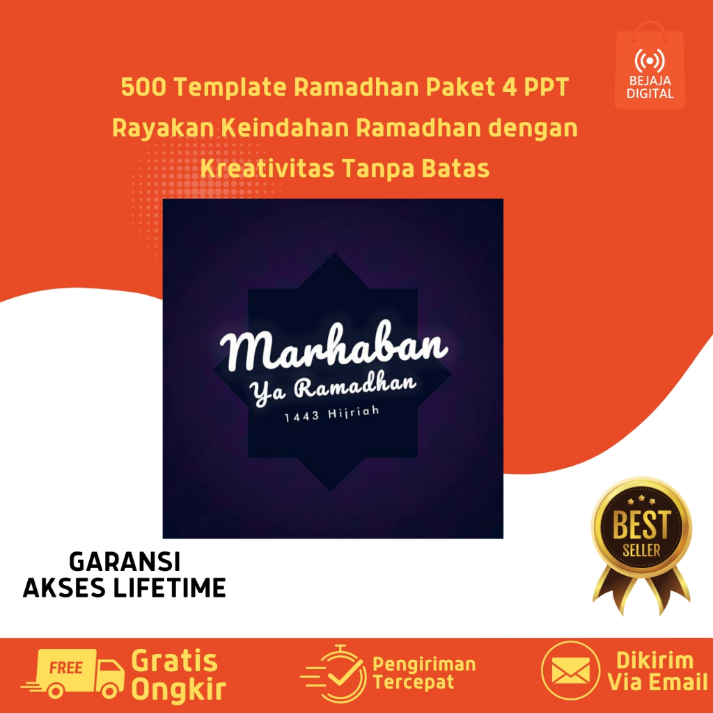 Jual Template Ramadhan Paket 4 PowerPoint untuk Konten Kreatif 500 ...