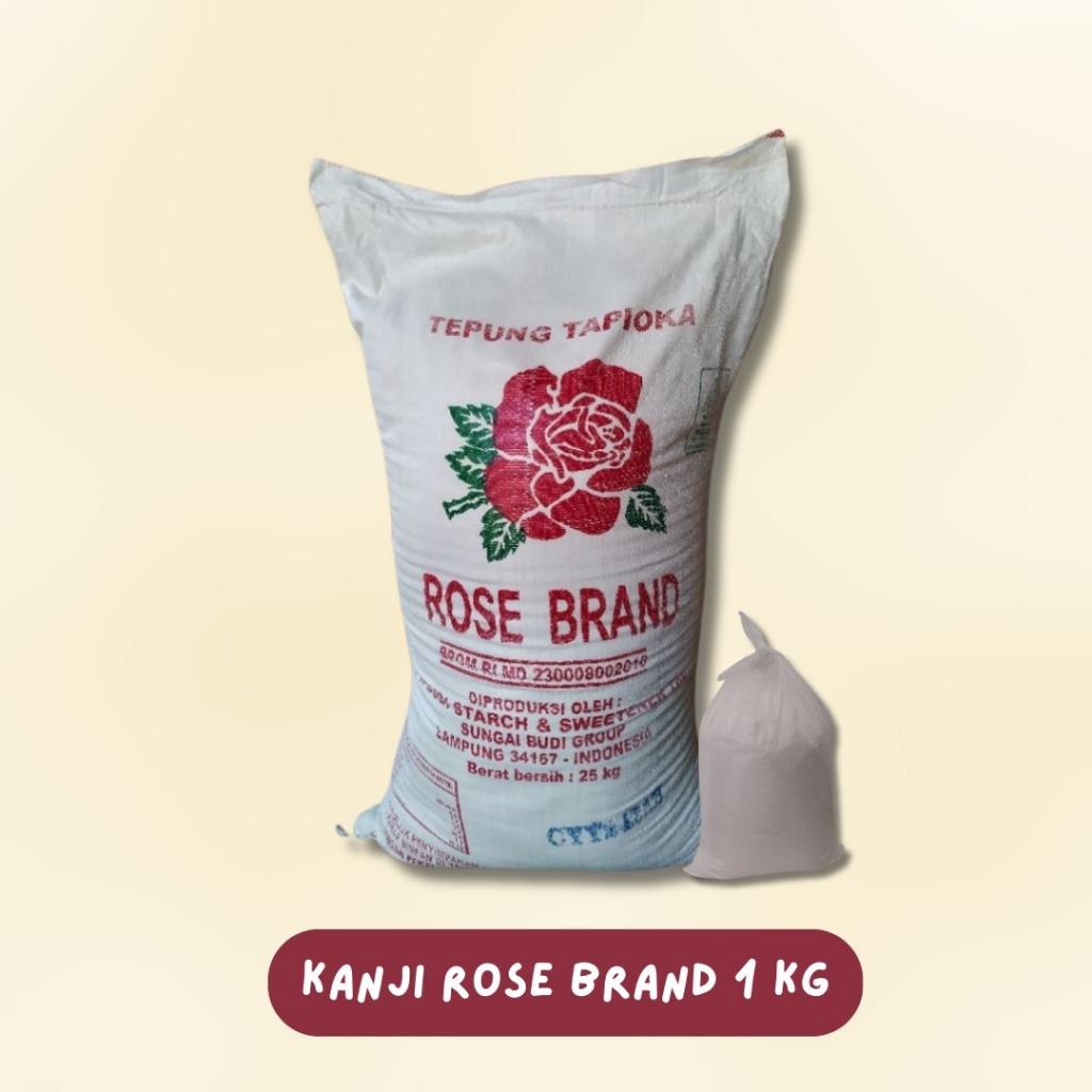 Jual Kanji Rose Brand 1 Kg Tepung Tapioka/ Kanij Rose Brand 1kg/ Rose ...