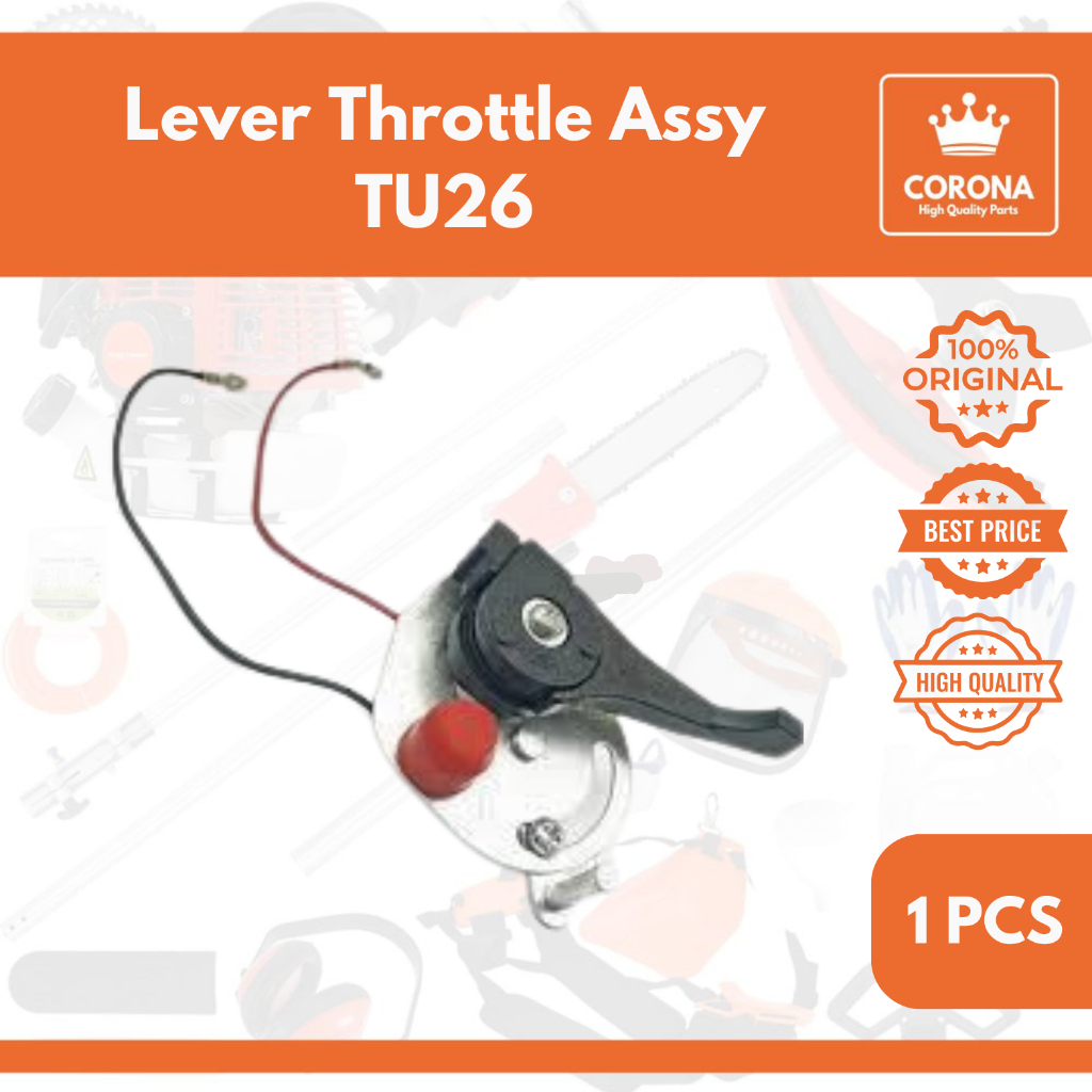 Jual Tuas Handle Gas Assy TU26 + Stop Button Throttle Lever Handel ...