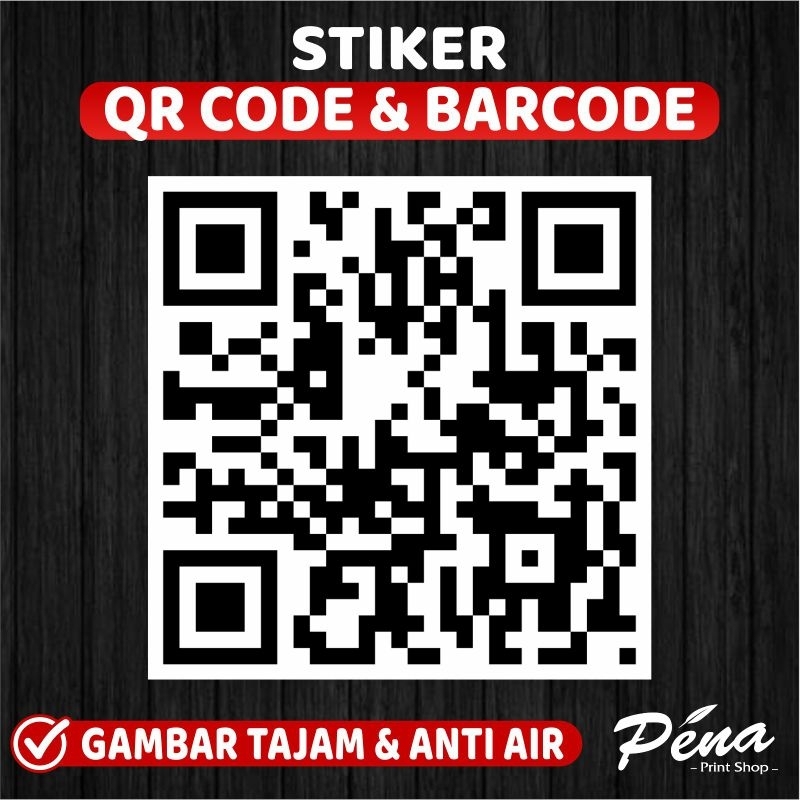 Jual Sticker Stiker QR Qode Barcode Waterproof | Shopee Indonesia