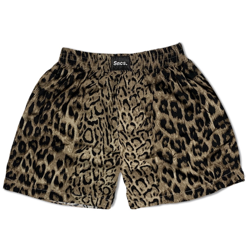 charbon LEOPARD SHORT LEGGINGS(men) 食す M