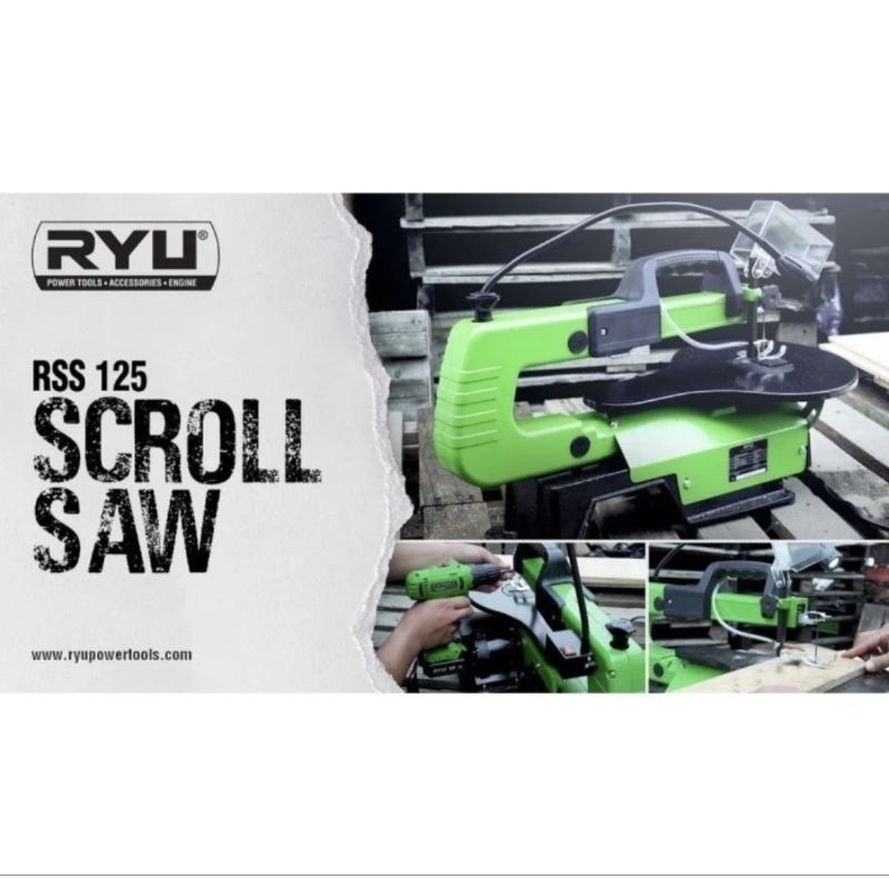 Jual RYU RSS125 MESIN SCROLL SAW GERGAJI UKIR KAYU LISTRIK RSS 125 ...