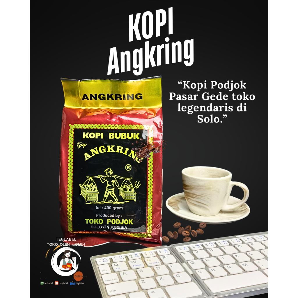 Jual Kopi Bubuk Cap Angkring Toko Podjok Tubruk Kopi Jos Khas Solo