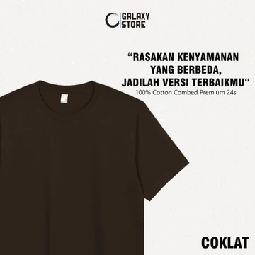 Kaos Polos Cotton Combed 24s Premium Lengan Pendek