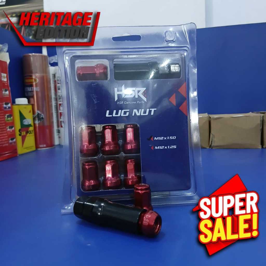 Jual Mur roda variasi untuk mobil type heptagon ukuran 16,5 drat 1,5 ...