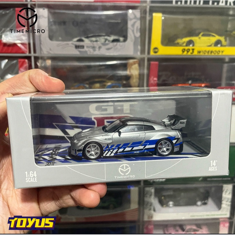 Jual Time Micro - Nissan GTR R35 Fast and Furious Livery Silver Blue ...