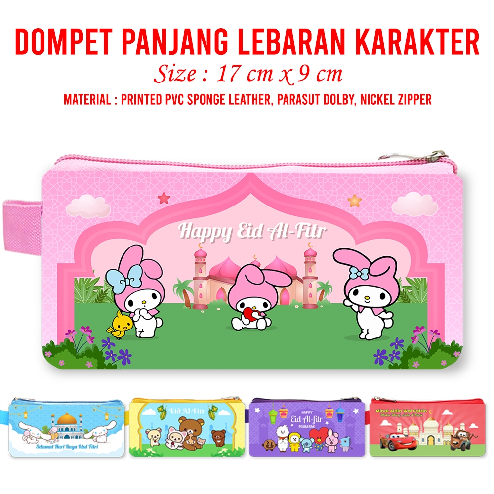 DOMPET LEBARAN Panjang Aneka Karakter Angpao THR Fitrah Idul Fitri Eid Mubarak