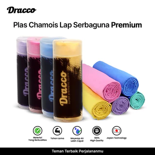 Lap Chamois DRACCO Serbaguna – Lap Kanebo Super Halus Penyerap Air Cepat, Awet & Premium