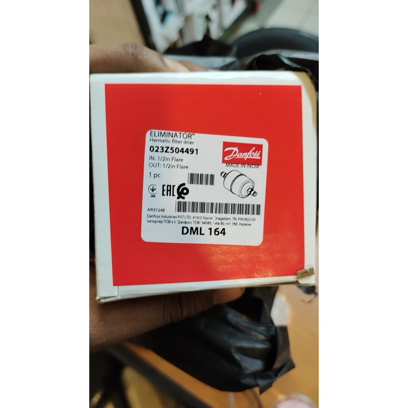 Jual FILTER DRIER DML 164 1/2inch FILTER DRIER AC DANFOSS DML 164 1/2 ...