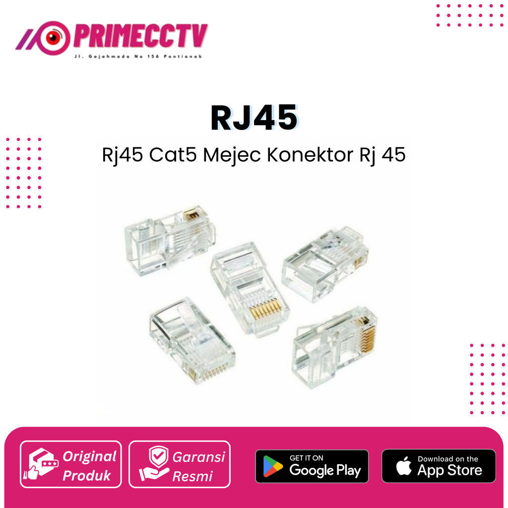 Jual Rj45 Cat5 Mejec Konektor Rj 45 | Shopee Indonesia