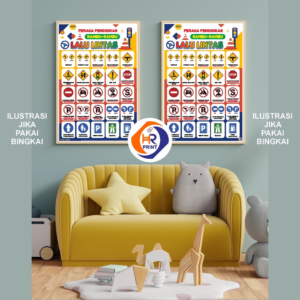 Jual POSTER RAMBU-RAMBU LALU LINTAS - POSTER EDUKASI ANAK - POSTER ...