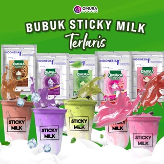 [BUBUK STICKY MILK] Bubuk Sticky Milk Premium Minuman Es Kwentel Aneka Rasa Mengandung Gula Susu Dan Krimer Omura Blend Series Premium Powder Series 1 KG 500 GR