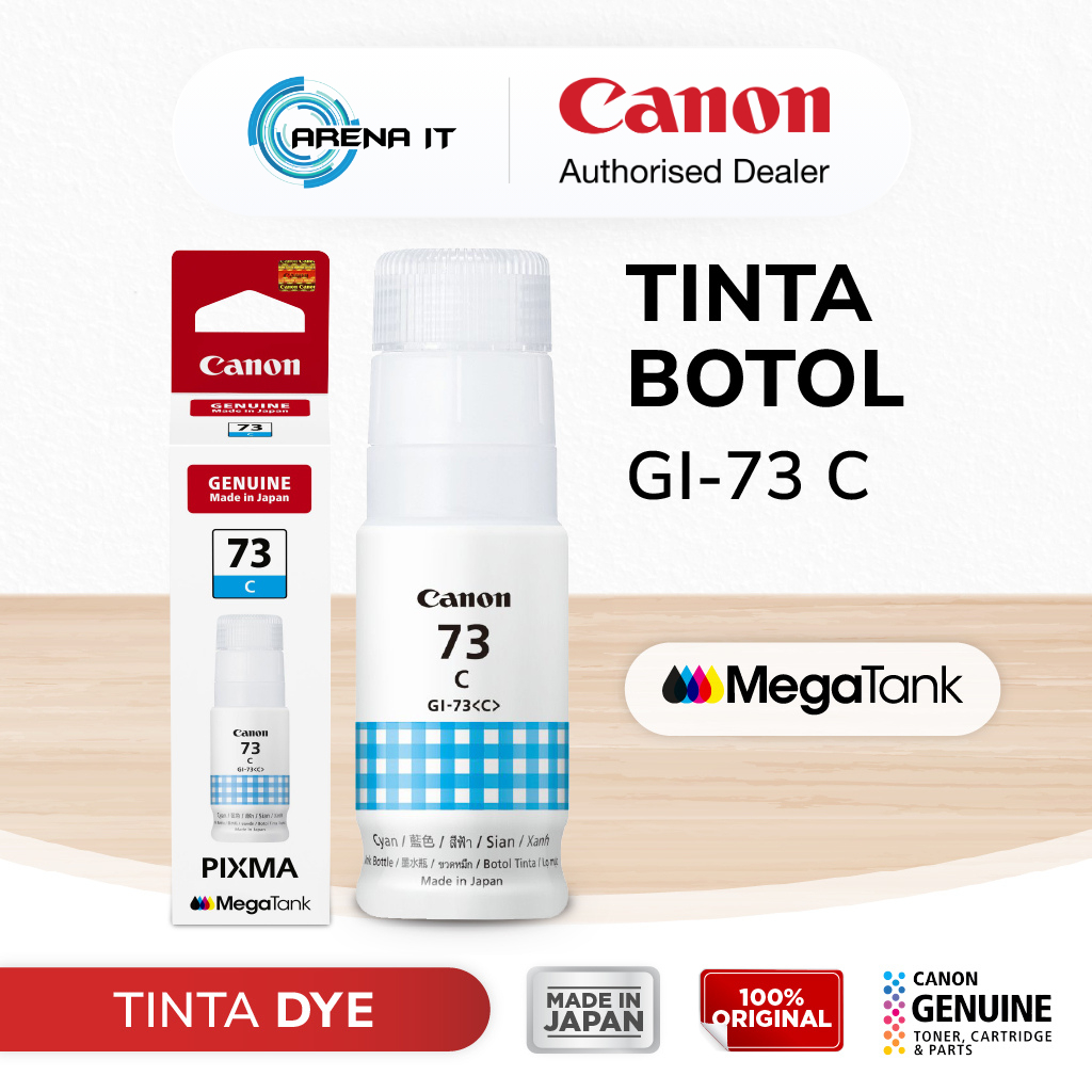 Tinta Original Canon 73 Cyan GI73C - Tinta Canon G570 G670