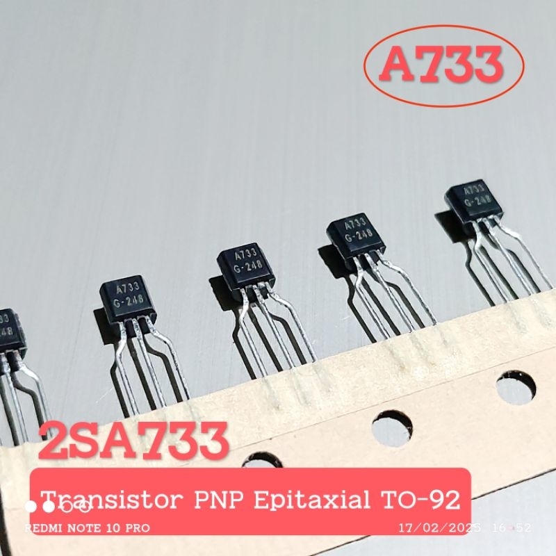 Jual (5 BUAH) TRANSISTOR 2SA733 A733 A 733 PNP TRANSISTOR DIP TO-92 ...