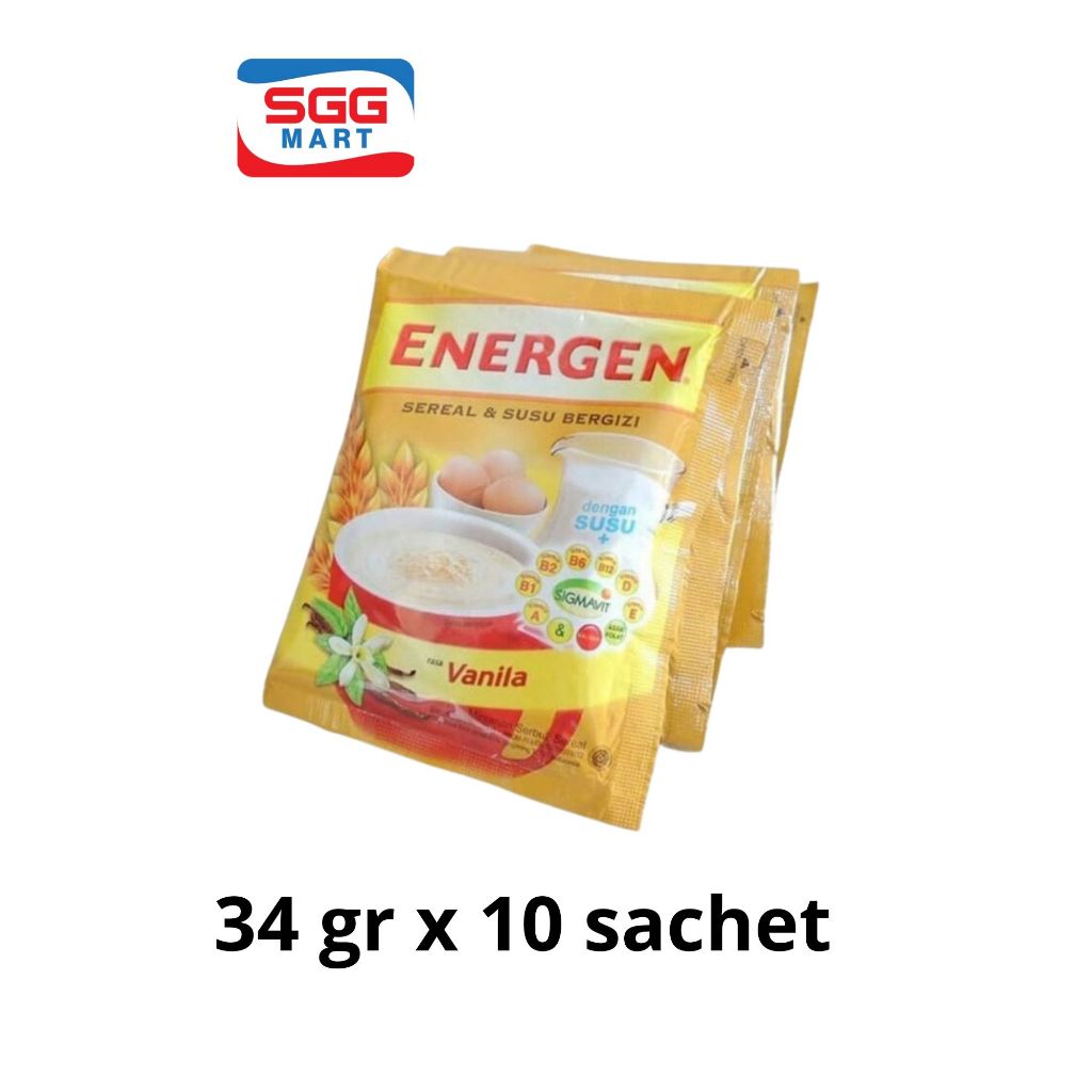 Jual Energen Vanilla 34gr x 10 sachet [1 renteng] | Shopee Indonesia