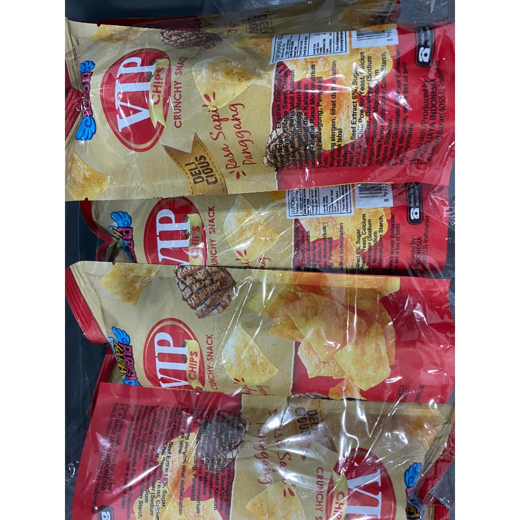 Jual VIP CHIPS CRUNCHY SNACK 1 PACK ISI 10 PCS | Shopee Indonesia