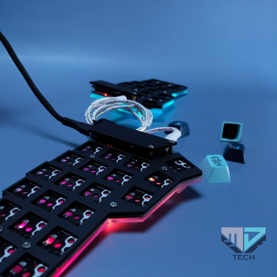 Jual CRKBD Corne Choc Custom LP Split Ergonomic Keyboard Low Profile ...