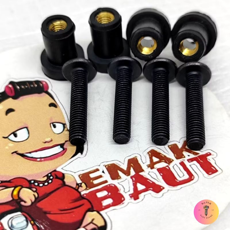 Jual BAUT MUR BODY VISOR SET WELL NUT YAMAHA NMAX AEROX LEXI XRIDE ...