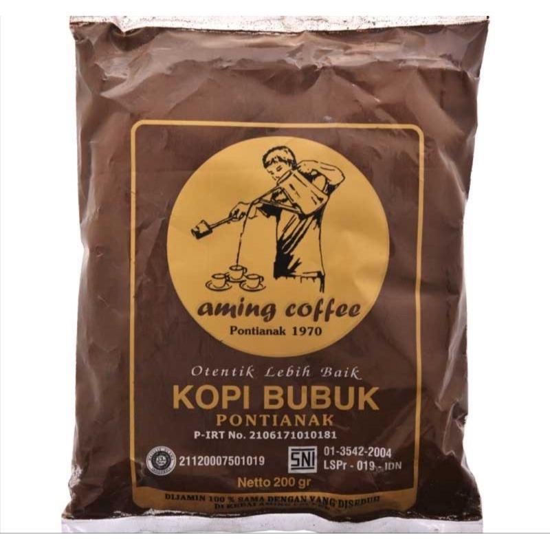 Jual Aming Coffee Kopi Bubuk Pontianak 200 gram // aming Kopi Bubuk