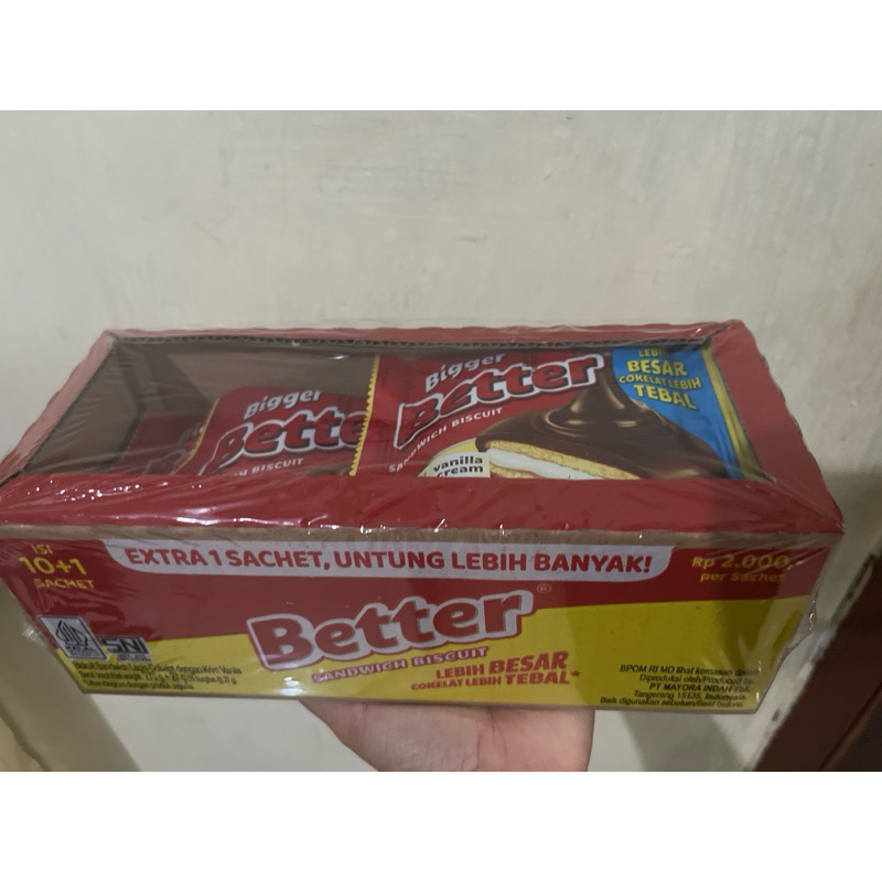 Jual Better Sandwich Renceng 10 Bungkus Bonus 1 Sachet | Shopee Indonesia