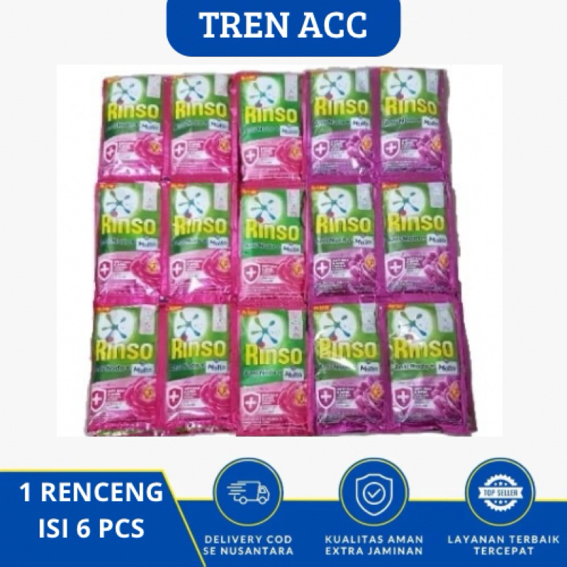 Jual ( ISI 6 ) UNILEVER Rinso Cair / Rinso Cair 1000 / RINSO CAIR ...