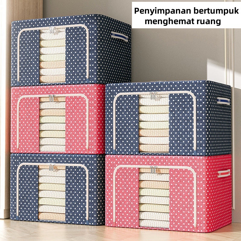 Jual 66L/110L oxford kotak penyimpanan Lipat storage box pakaian ...