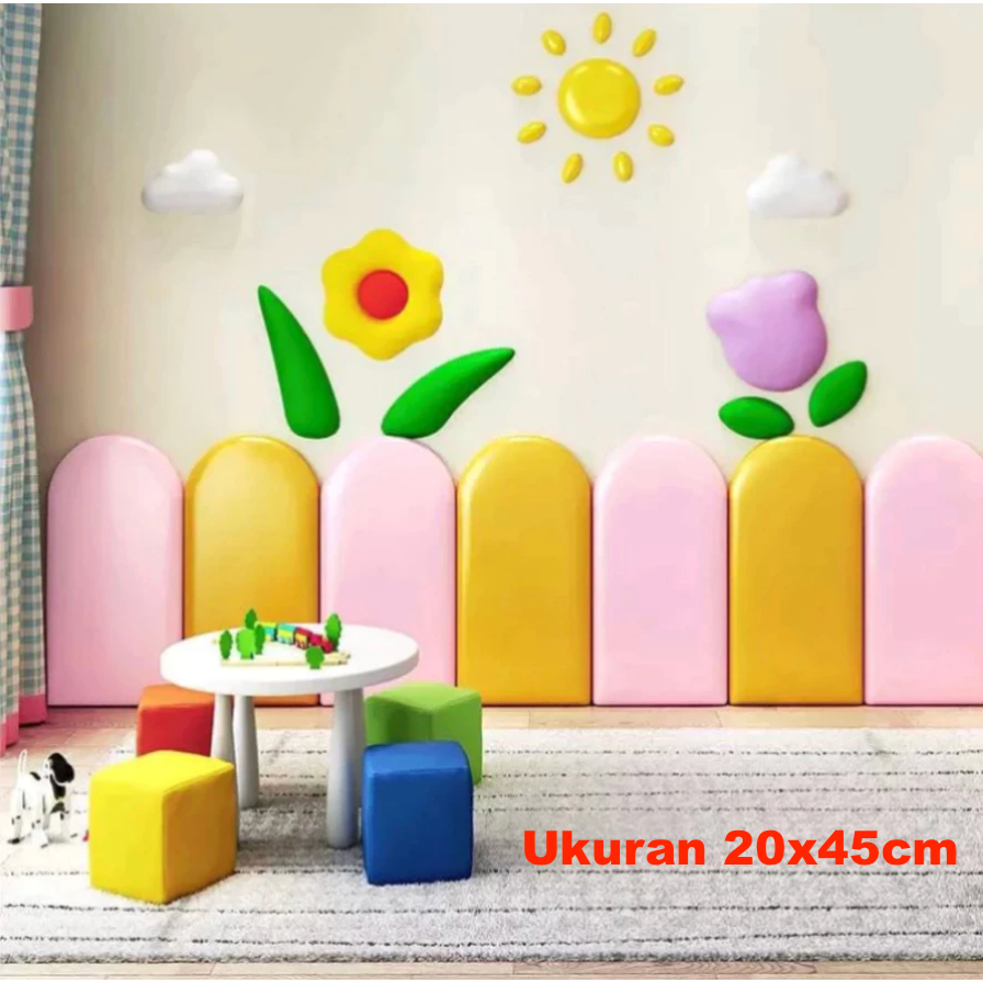 HEADBOARD OSCAR PREMIUM 20cm x 45cm | Cupcake Motif | Headboard Wallpanel 3D Stiker Dinding Dekorasi rumah.