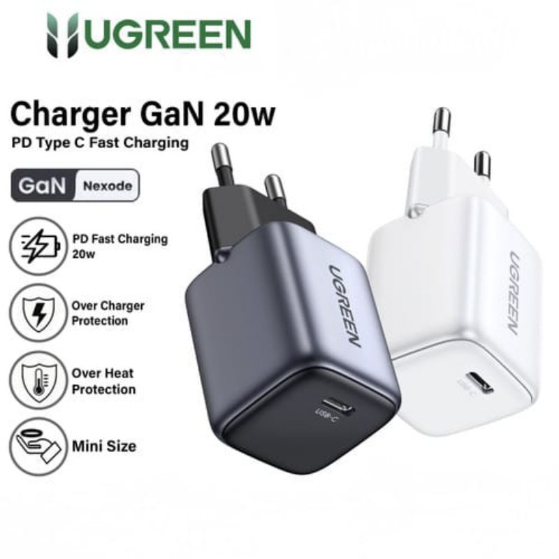 Jual UGREEN 15326 Adaptor Original Charger GaN 30W Type-C PD Fast ...