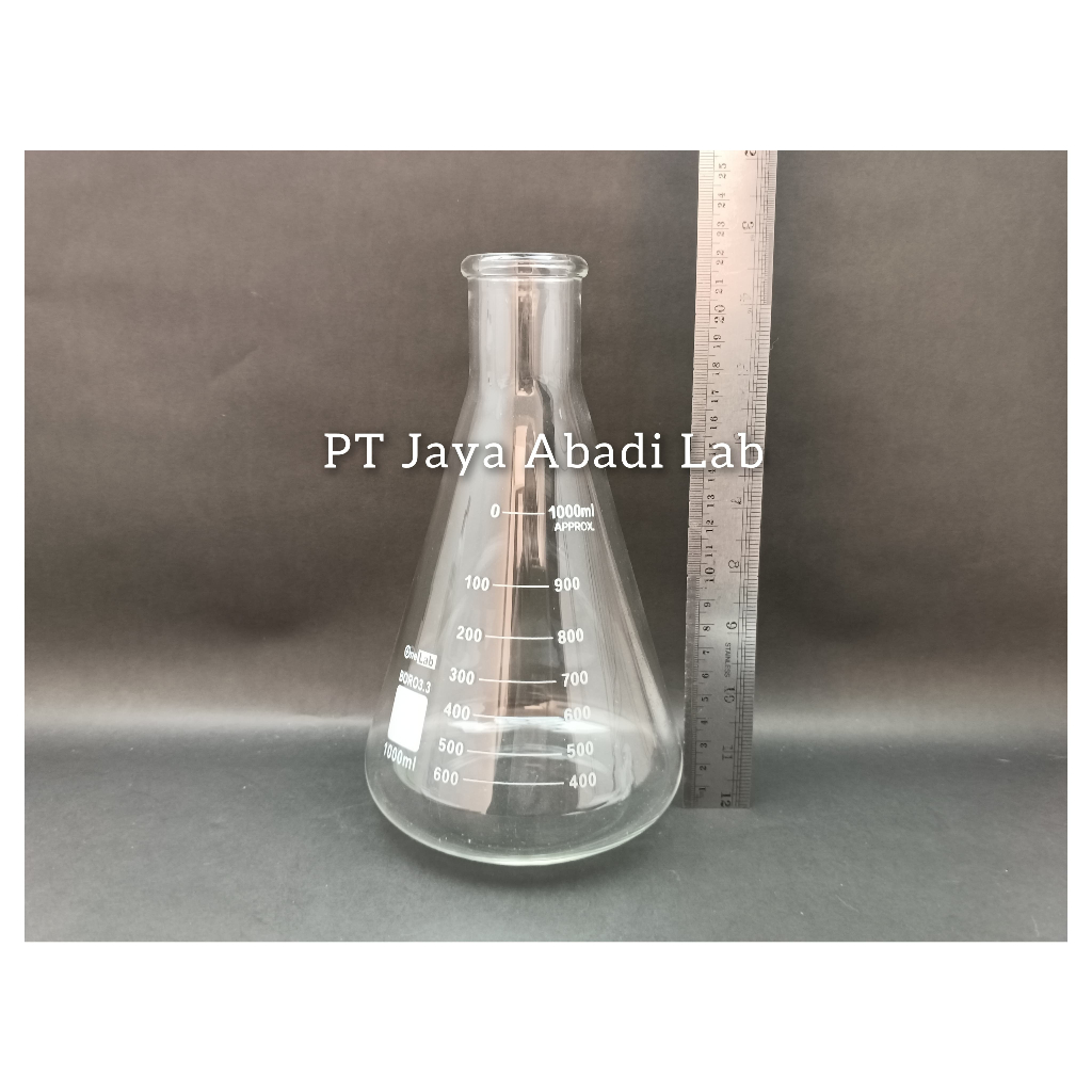 Jual labu tabung Erlenmeyer Erlemeyer flash 1000ml 1000 ml 1000 cc ...