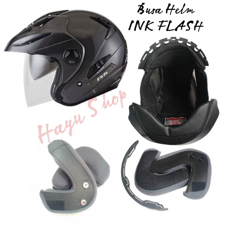 Jual BUSA HELM INK FLASH Fullset Kancing Plastik Besi | Shopee Indonesia