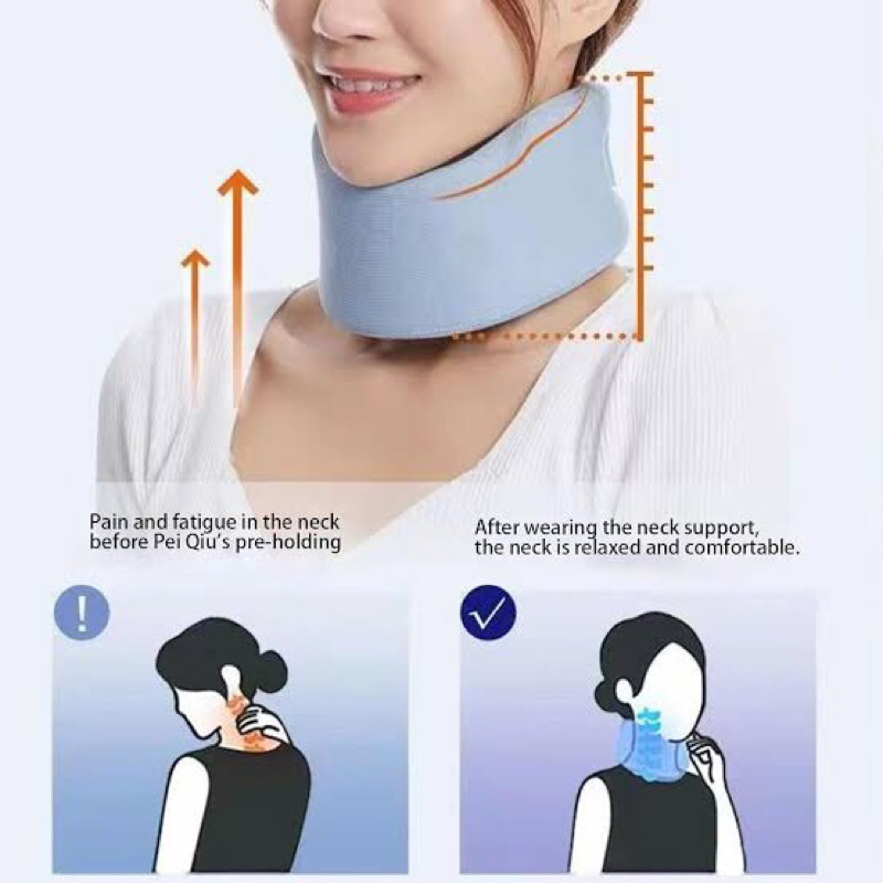 Jual COD Neck Cervical Collar Penyangga Leher Soft Support Traction ...