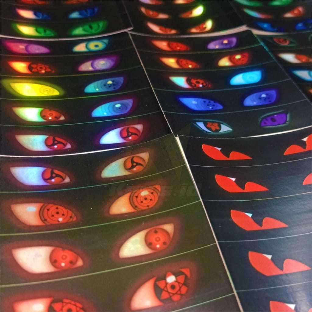 Jual STIKER STROBO MATA MINIATUR BUS, STICKER HOLOGRAM LAMPU MATA ...