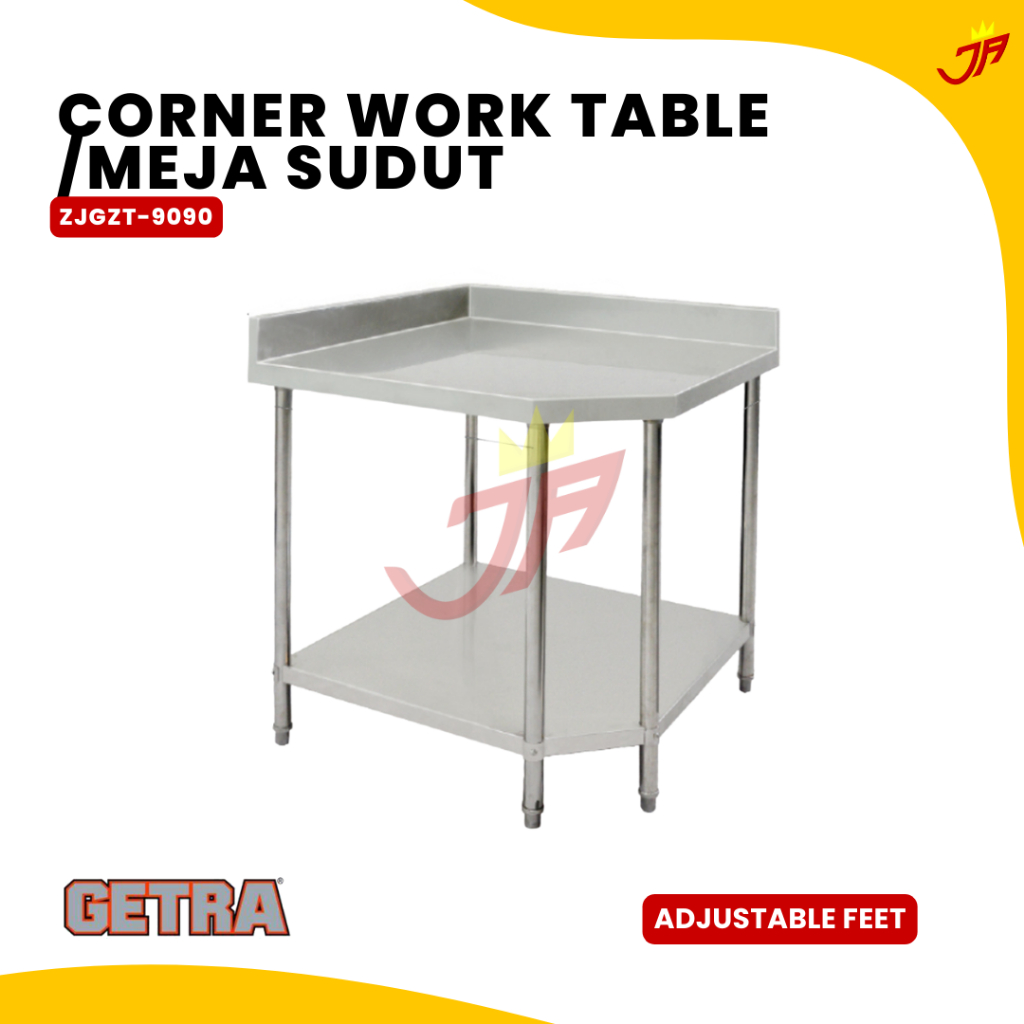 Jual GETRA S/S CORNER WORK TABLE TIPE ZJGZT-9090 / Meja Sudut | Shopee ...