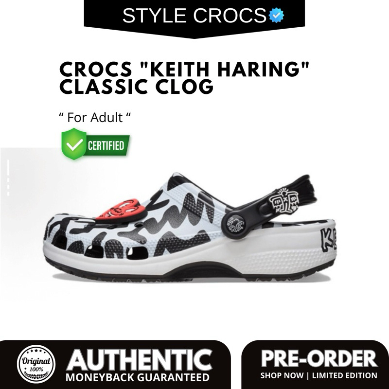 Jual CROCS X KEITH HARING CLASSIC CLOG | Shopee Indonesia